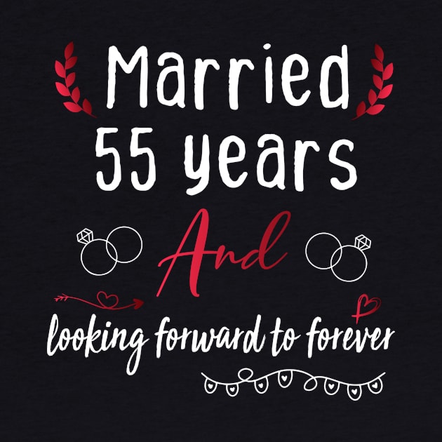 55th Wedding Anniversary, Married 55 Years, Wedding Anniversary gift by foxfieldgear